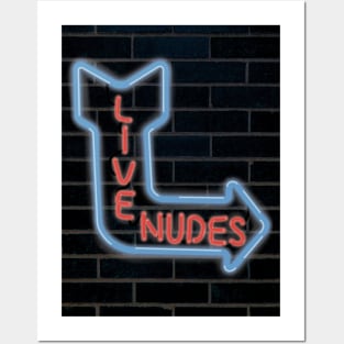 Big Daddy Live Nudes Neon Sign Posters and Art